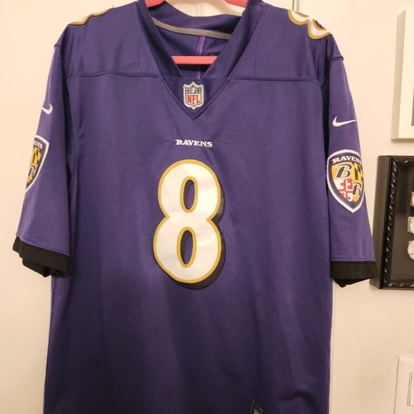 Nike Other - Baltimore Ravens Lamar Jackson #8 Jersey Nike On Field Men’s Large SEWN